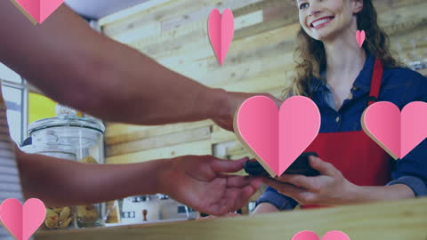 Man and Woman Collaborating with Heart Animation