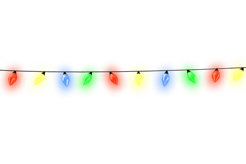 transparent colorful christmas lights on wire in a row - Download Free Stock Videos Pikwizard.com