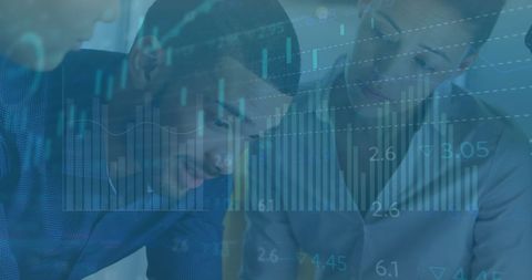 Financial Analysis Team Collaborating on Data Insights