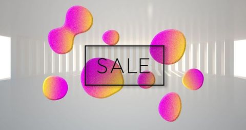 digital sale banner with glowing abstract blobs - Download Free Stock Images Pikwizard.com