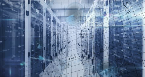 Abstract Concept of Mathematical Computing in Server Room