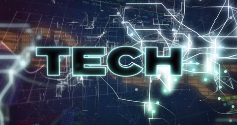 Tech Innovation and Data Processing with Digital Design - Download Free Stock Images Pikwizard.com
