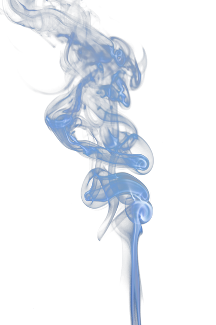 Clear Vertical Plume of Rising Blue and Grey Smoke on Transparent Background - Download Free Stock Videos Pikwizard.com