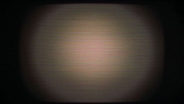 Ambient Glow on Blurred Digital Screen with Scan Lines