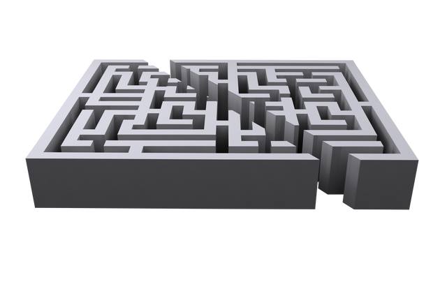 Diagonal Pathway Through Grey 3D Maze on Transparent Background - Download Free Stock Videos Pikwizard.com