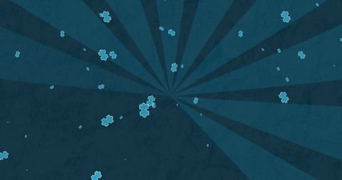 Blue Puzzle Pieces on Radiant Starburst Background - Download Free Stock Images Pikwizard.com