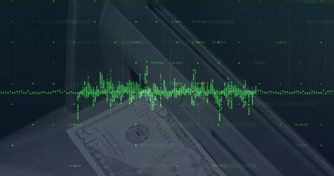 Financial Data Overlay on Banknote for Business Analytics - Download Free Stock Images Pikwizard.com