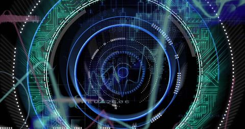 Futuristic Digital Interface with Data Overlay - Download Free Stock Images Pikwizard.com