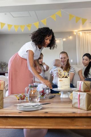 Joyful 30th birthday celebration with friends and family