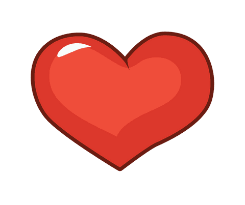 Glossy Red Heart Illustration on Transparent Background - Download Free Stock Videos Pikwizard.com