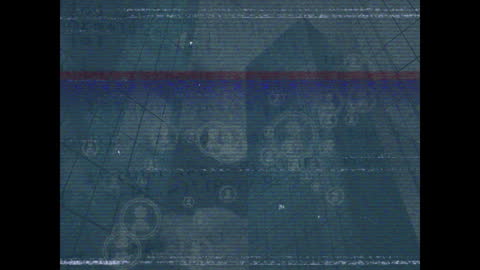 Abstract Digital Screen with Network Glitch Effects