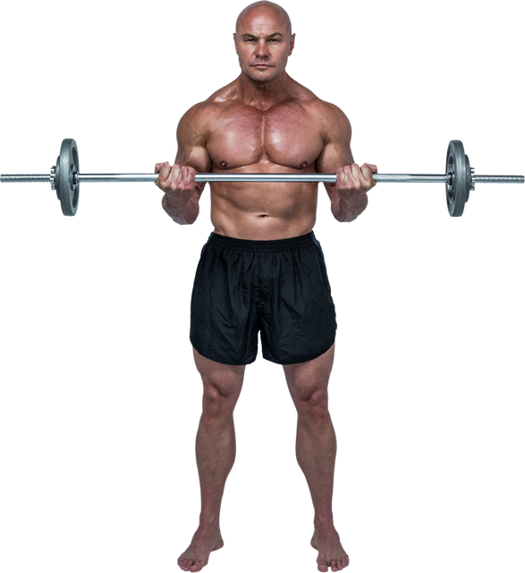 Transparent Image of Muscular Man Lifting Barbell for Fitness and Crossfit - Download Free Stock Videos Pikwizard.com