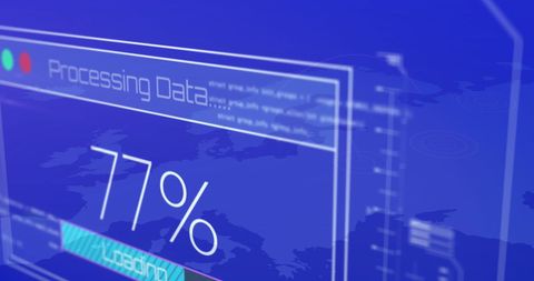 Data Processing Loading Screen with World Map Background - Download Free Stock Images Pikwizard.com
