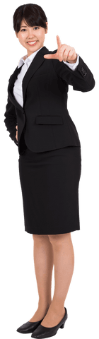 transparent smiling asian businesswoman pointing - Download Free Stock Videos Pikwizard.com