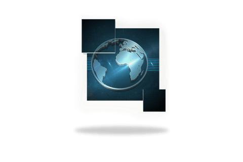 Transparent Earth in Digital Frame with Abstract Technological Background - Download Free Stock Videos Pikwizard.com