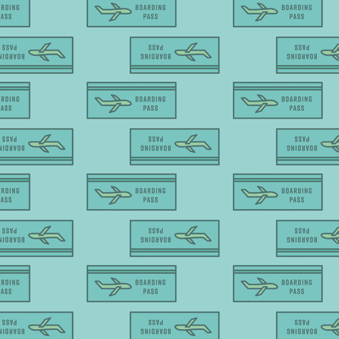 transparent boarding pass and airplane pattern illustration for travel design - Download Free Stock Videos Pikwizard.com