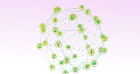 Futuristic Digital Network with Technology Innovation Icons - Download Free Stock Images Pikwizard.com