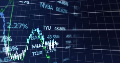 Financial Data Analysis on Digital Display - Download Free Stock Images Pikwizard.com