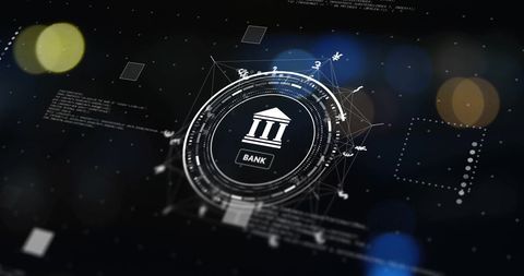 Digital Banking Concept with Data Network Interface - Download Free Stock Images Pikwizard.com