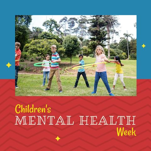 Children Playing in Park During Mental Health Week Event