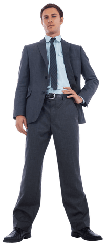 confident businessman in classic suit posing transparent background - Download Free Stock Videos Pikwizard.com
