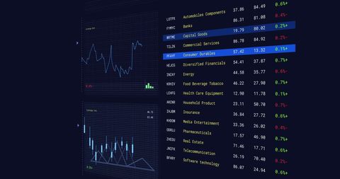Analyzing Stock Market Data Trends with Futuristic Visuals - Download Free Stock Images Pikwizard.com