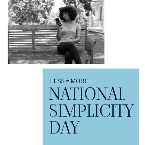 national simplicity day celebrated by relaxing in a garden - Download Free Stock Templates Pikwizard.com