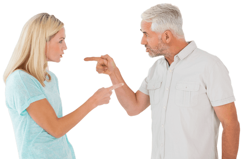 transparent argument between mature couple engaging in conflict - Download Free Stock Videos Pikwizard.com