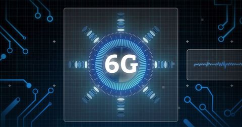 6G Technology Concept with Digital Interface - Download Free Stock Images Pikwizard.com