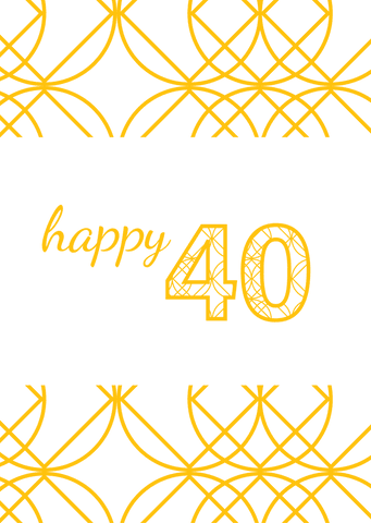 yellow 40 decorated with abstract pattern on transparent background - Download Free Stock Videos Pikwizard.com