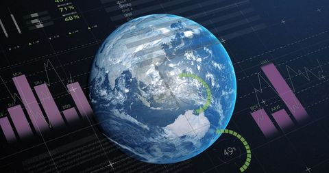 Global Finance and Data Visualization Technology - Download Free Stock Images Pikwizard.com