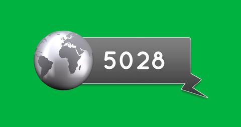 Global Notifications Concept with Count Indicator on Green Background - Download Free Stock Images Pikwizard.com