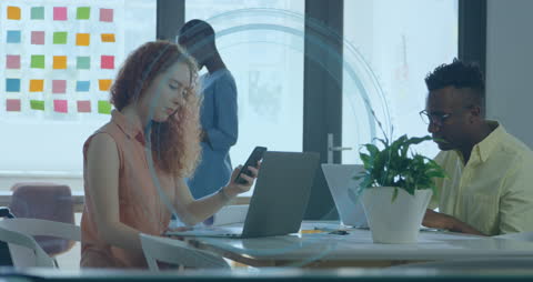 Teams Collaborating in Modern Office Environment