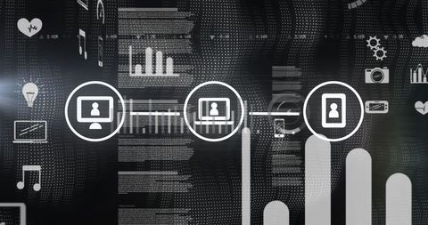 Futuristic Digital Network Interface Animation - Download Free Stock Images Pikwizard.com