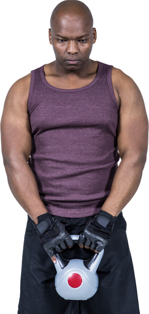 Fit Man Exercising with Kettlebell on Transparent Background - Download Free Stock Videos Pikwizard.com