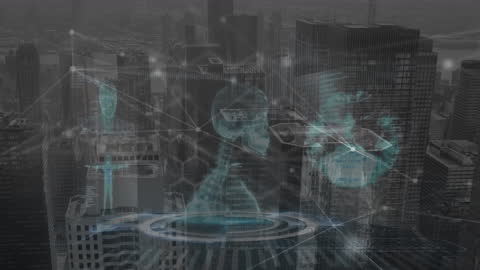 Holographic Medical Data Processing with Urban Landscape