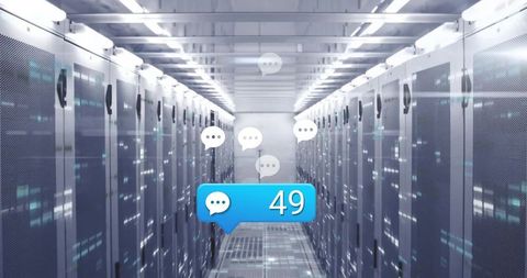 Digital communication and networking in data center