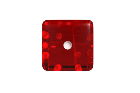 transparent red dice cube with white dots blurred shadow - Download Free Stock Videos Pikwizard.com
