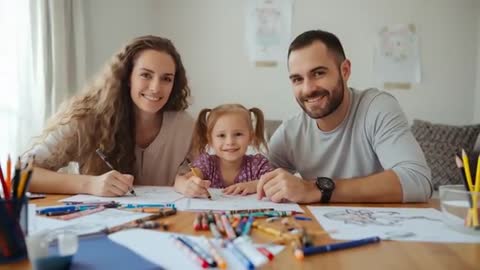 Family Bonding Through Creativity and Drawing Time