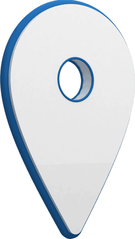 3d transparent gps map pin icon with blue border - Download Free Stock Videos Pikwizard.com