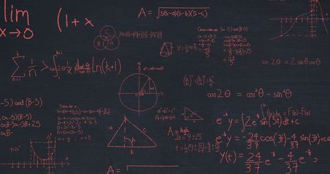 Complex Mathematical Formulas on Blackboard - Download Free Stock Images Pikwizard.com