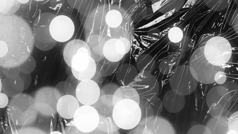 Abstract Black and White Bokeh Light Animation