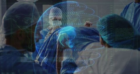 Futuristic Surgical Procedure with Holographic Technology