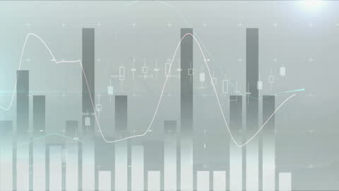 Abstract Financial Data Analysis with Bar and Line Charts