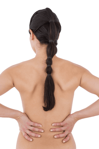 transparent health illustration of brunette with back pain - Download Free Stock Videos Pikwizard.com