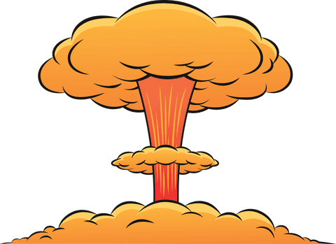 digital illustration of exploding bomb on transparent background for concept use - Download Free Stock Videos Pikwizard.com