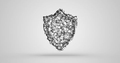 abstract digital shield representing cybersecurity - Download Free Stock Images Pikwizard.com