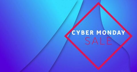 Cyber Monday Sale Promotion on Vibrant Abstract Background - Download Free Stock Images Pikwizard.com