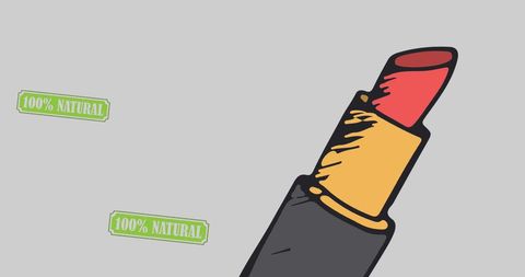 Illustration of 100% Natural Lipstick Concept - Download Free Stock Images Pikwizard.com