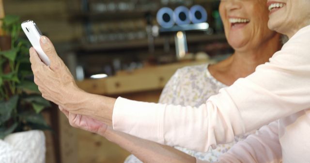 Senior Women Taking Selfie and Smiling - Download Free Stock Images Pikwizard.com